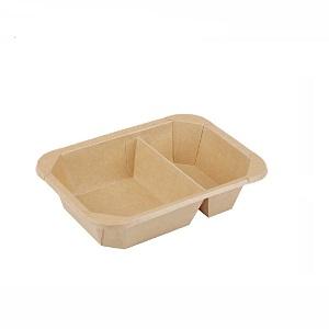 Rectangle Octagonal (2-compartment) Kraft Paper Box with Lid Rectangle Octagonal (2-compartment) Kraft Paper Box with Lid