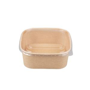 Square paper salad bowl Square paper salad bowl